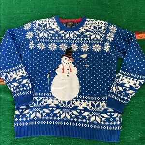 33 Degrees Holiday Snowman Sweater-SZ XL
PIT TO PIT 22”
Length 26”
CR169